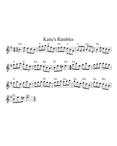 Katie's Rambles (Version 5)