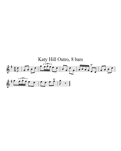 Katy Hill Outro, 8 bars (Version 3)
