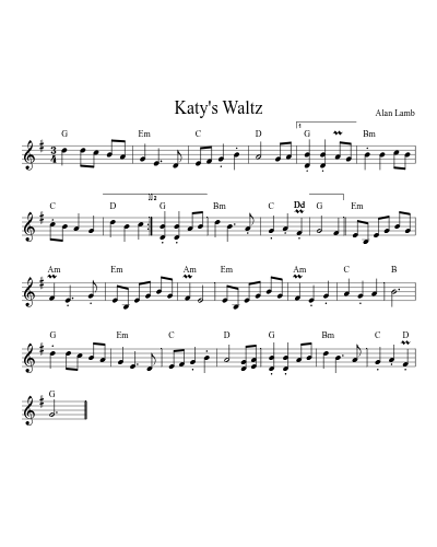 Katy's Waltz (Version 2)