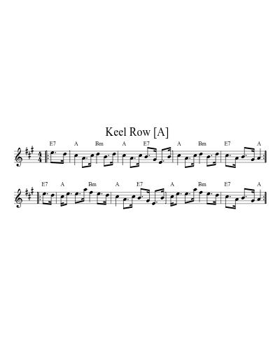 Keel Row   [A] preview