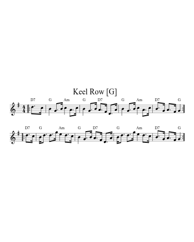 Keel Row   [G] preview