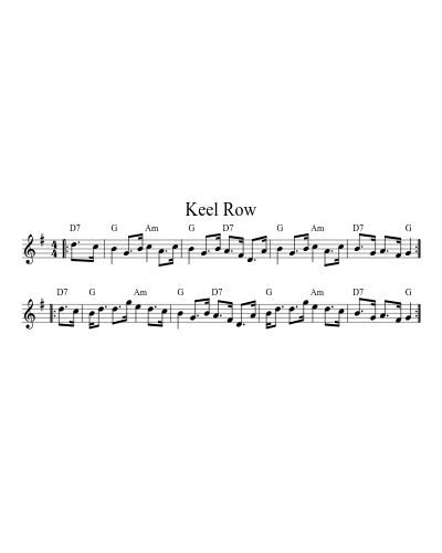 Keel Row (Version 6)