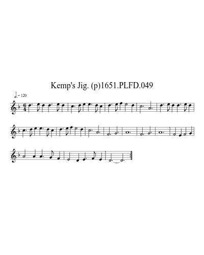 Kemp's Jig. (p)1651.PLFD.049