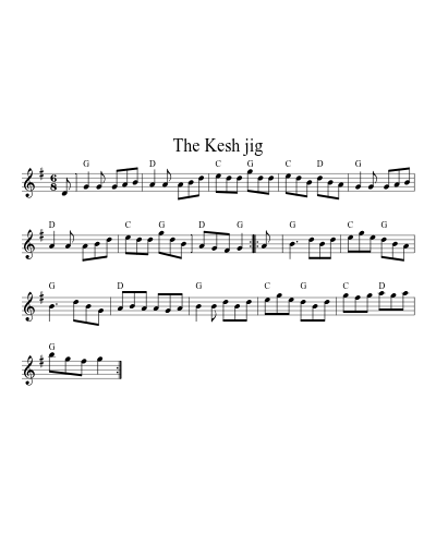 The Kesh jig (Version 6) sheet music preview