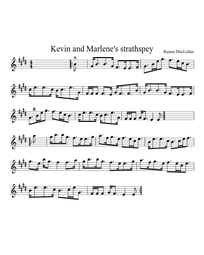Kevin and Marlene's strathspey (Version 2) preview