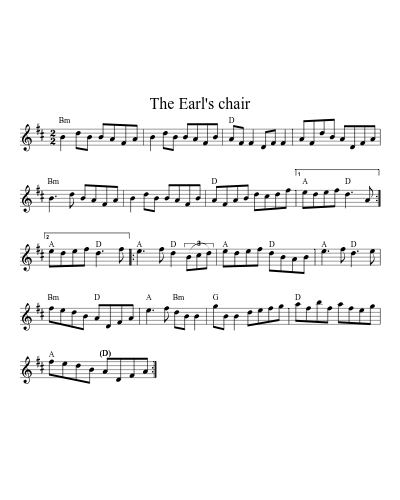 The Earl's Chair (Version 2)