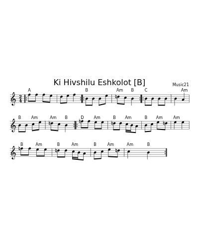 Ki Hivshilu Eshkolot [B]