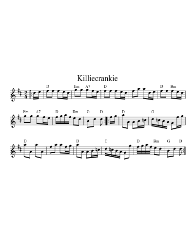 Killiecrankie (Version 3)