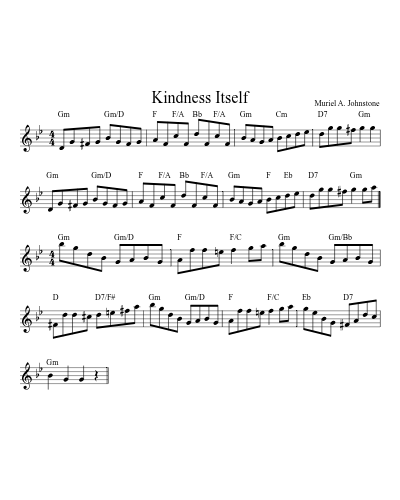 Kindness Itself (Version 2)