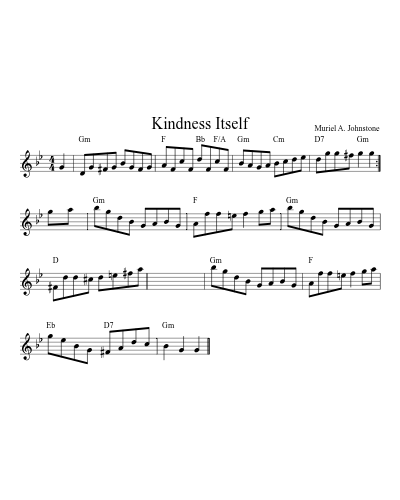 Kindness Itself (Version 4)