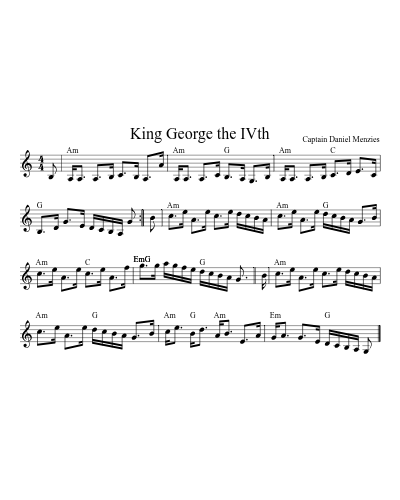 King George the IVth