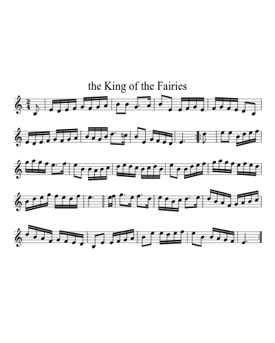 the King of the Fairies (Version 6)