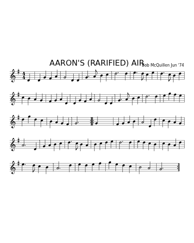 AARON'S (RARIFIED) AIR