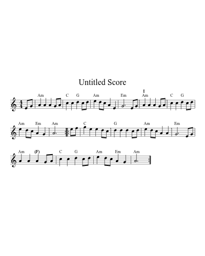 Kingsfold Am Bm Dm Em 32 8 sheet music preview