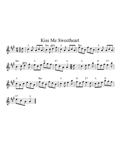 Kiss me sweetheart (Version 4)
