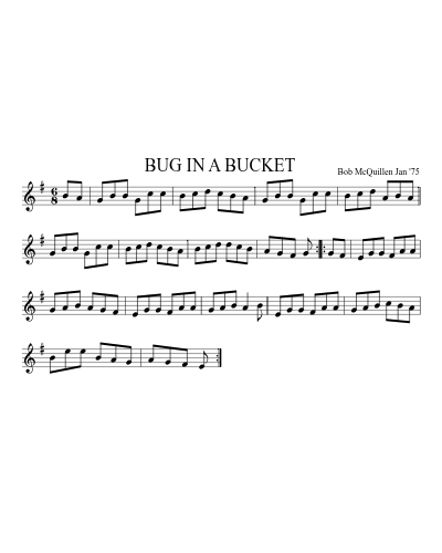 BUG IN A BUCKET