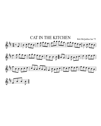 CAT IN THE KITCHEN