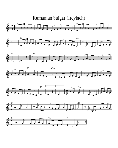 Rumanian bulgar (freylach) (Klezjam C)