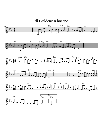 di Goldene Khasene (Klezjam C)
