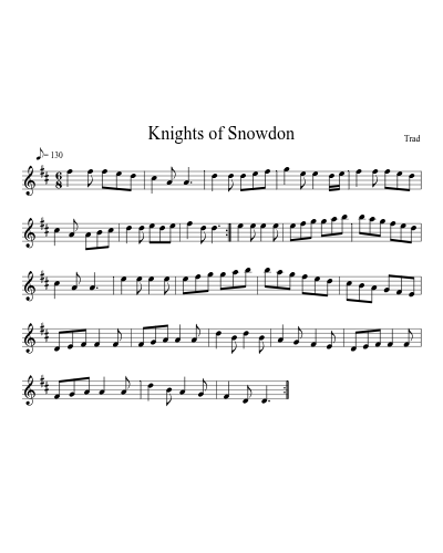 Knights of Snowdon (Version 2)