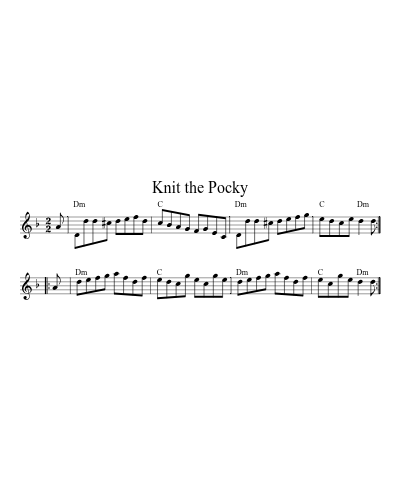 Knit The Pocky (Version 6)
