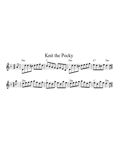 Knit The Pocky (Version 8)