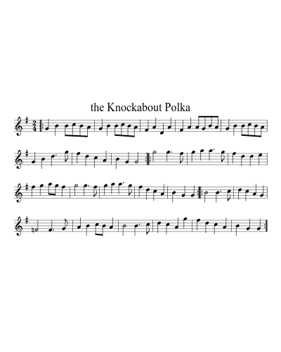 the Knockabout Polka sheet music preview