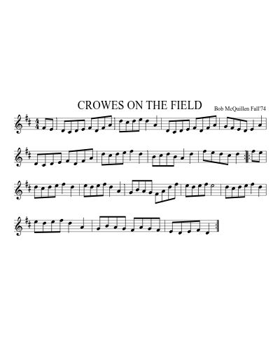 CROWES ON THE FIELD preview