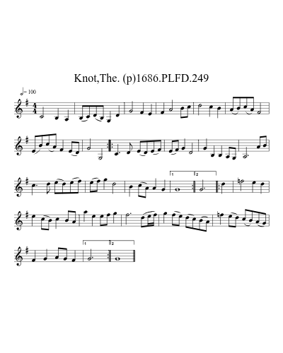 Knot,The. (p)1686.PLFD.249