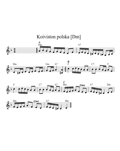Koiviston polska   [Dm] (Version 2)