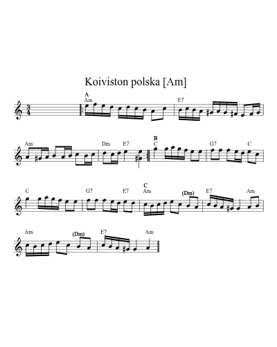Koiviston polska   [Am] (Version 4)
