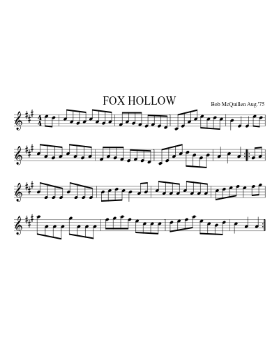 FOX HOLLOW