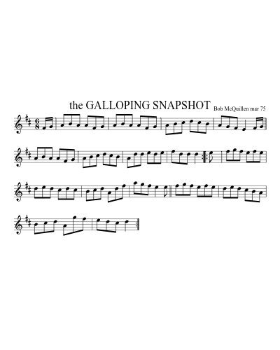 the GALLOPING SNAPSHOT