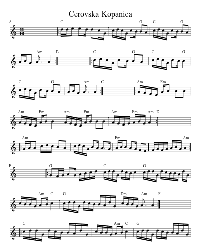 Cerovska Kopanica (Version 3)