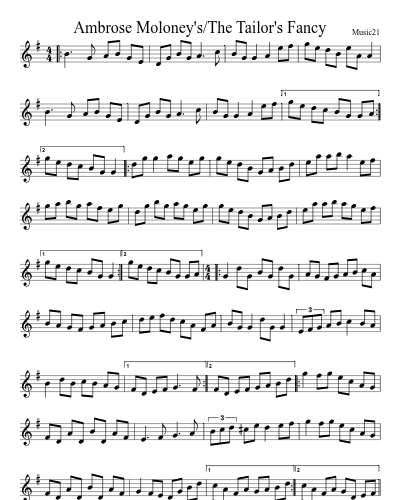 Ambrose Moloney's/The Tailor's Fancy