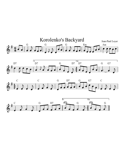 Korolenko's Backyard (Version 2)