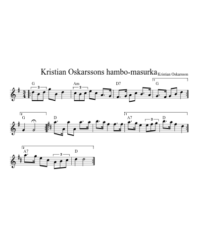 Kristian Oskarssons hambo-masurka (Version 2)