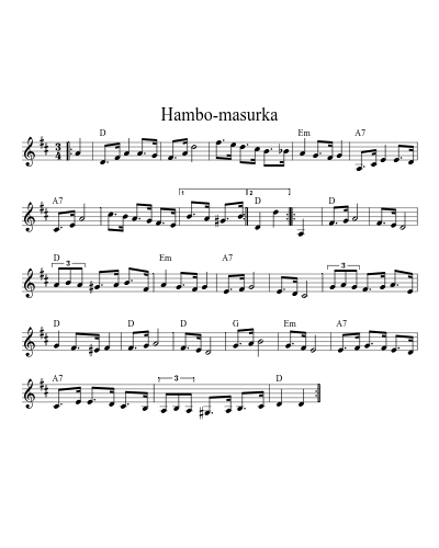 Hambo-masurka (Version 4)