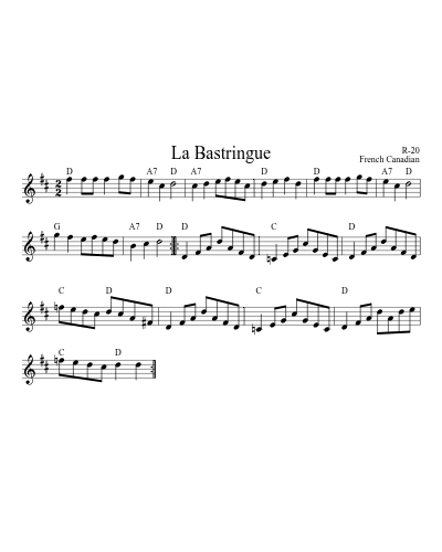 la Bastringue (Version 2)