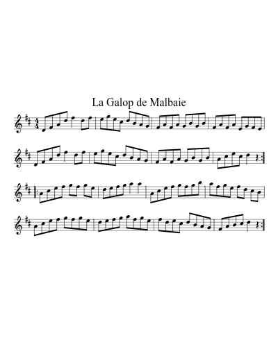 La Galop de Malbaie (Version 2)
