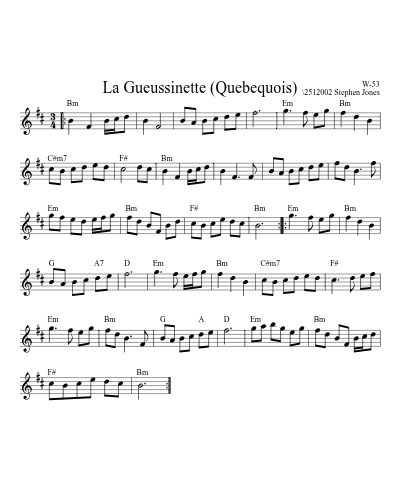 La Gueussinette (Quebequois)