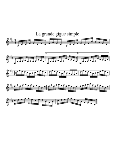 La Grande gigue simple (Version 7)