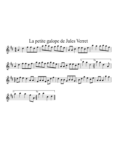 La petite galope de Jules Verret (Version 2)