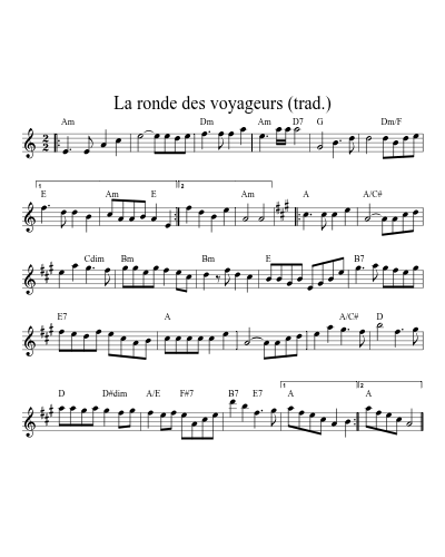 La ronde des voyageurs (trad.)