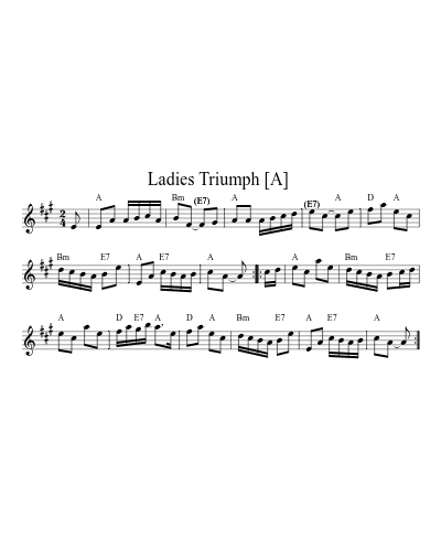 Ladies Triumph  [A] (Version 3)