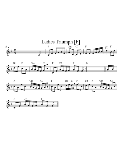 Ladies Triumph  [F] (Version 4)