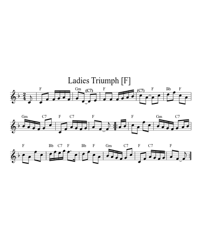 Ladies Triumph  [F] (Version 5)