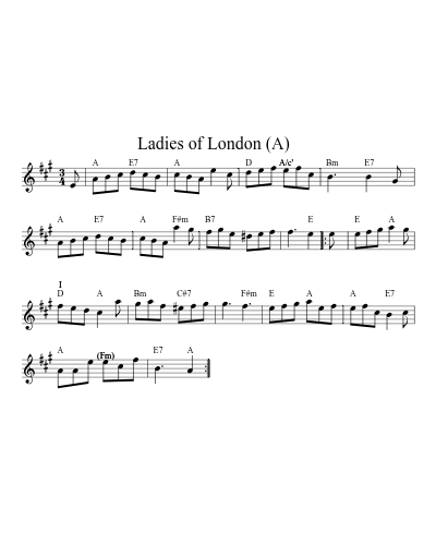 Ladies of London   (A) (Version 2)