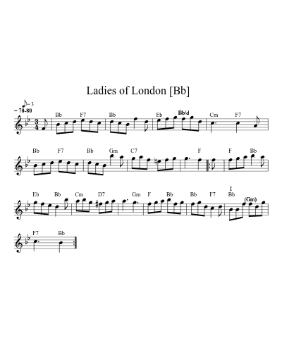 Ladies of London   (A) (Version 3)
