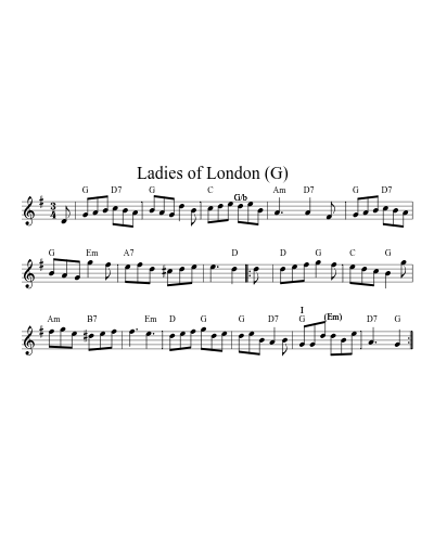 Ladies of London   (G)